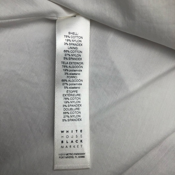 White House Black Market (WHBM) Mock Neck Sleeveless Fit & Flare Tunic Top White - Picture 7 of 10